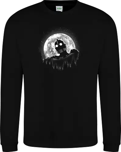 Moonlight Iron - moon, moonlight, space, star, giant, iron, iron giant - Sweatshirt