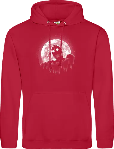 Moonlight Iron - moon, moonlight, space, star, giant, iron, iron giant - Standard Hoodie