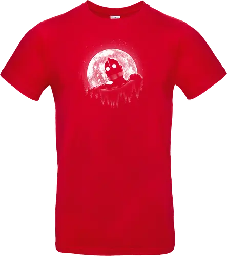 Moonlight Iron - moon, moonlight, space, star, giant, iron, iron giant - Standard T-Shirt