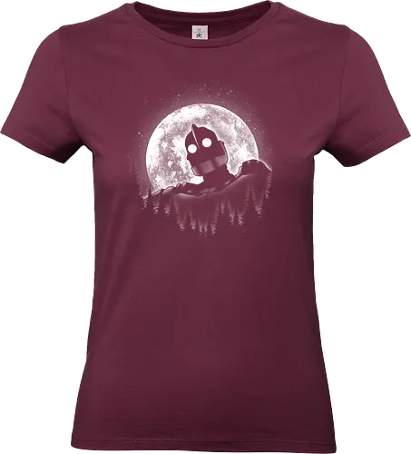 Moonlight Iron - moon, moonlight, space, star, giant, iron, iron giant - Standard T-Shirt (Women)