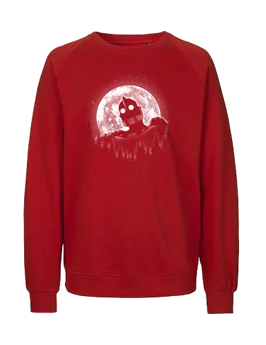 Moonlight Iron - moon, moonlight, space, star, giant, iron, iron giant - Fairtrade Sweatshirt