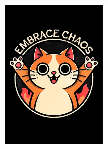 Embrace Chaos Cat