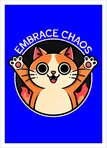 Embrace Chaos Cat
