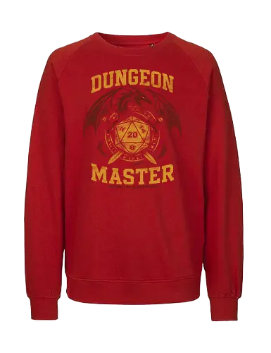 Dungeon Master - Dungeon, tabletop RPG, Pen and paper, D&D, role-playing games, gaming apparel, fantasy art, game master, TTRPG, nerd culture, geek fashion - Fairtrade Sweatshirt