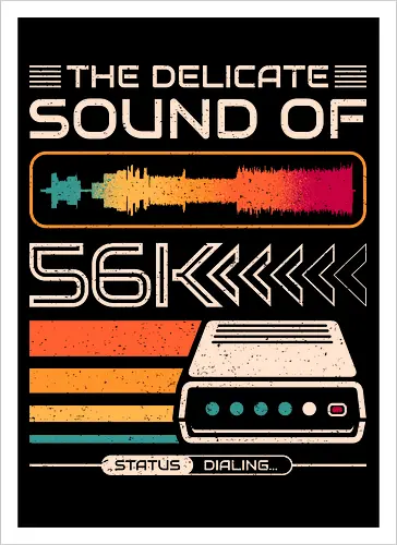 Delicate Sound of 56K Retro Modem