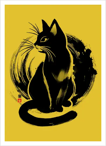Sumi-e Cat