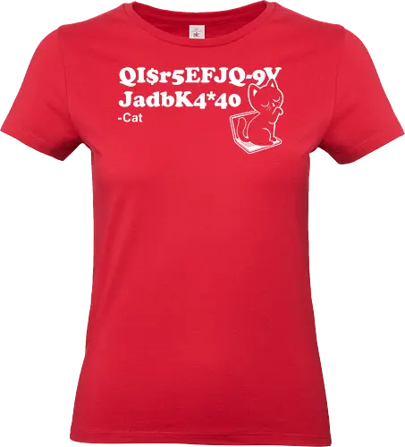 Cat Poem Quote - Cat, Black Cat, Sarcasm, Joke, Pun, Cute, Fluffy, poetry, poem, computer - Standard T-Shirt (Women)