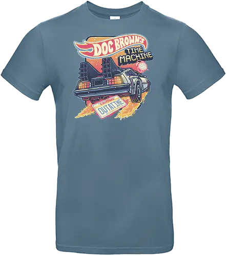 Blazing Time Machine - Movies, time, time travel, classic, classic movie, vehicle, time machine - Standard T-Shirt