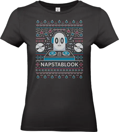 Napstablook Ugly Sweater - Tale, deltarune, muffet, sans, napstablook, indie game, video game, gaming, flowey, mettaton, gamer, papyrus, toriel, asgore, ugly christmas sweater, rpg - Standard T-Shirt (Women)