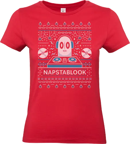 Napstablook Ugly Sweater - Tale, deltarune, muffet, sans, napstablook, indie game, video game, gaming, flowey, mettaton, gamer, papyrus, toriel, asgore, ugly christmas sweater, rpg - Standard T-Shirt (Women)