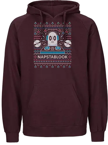 Napstablook Ugly Sweater - Tale, deltarune, muffet, sans, napstablook, indie game, video game, gaming, flowey, mettaton, gamer, papyrus, toriel, asgore, ugly christmas sweater, rpg - Fairtrade Hoodie