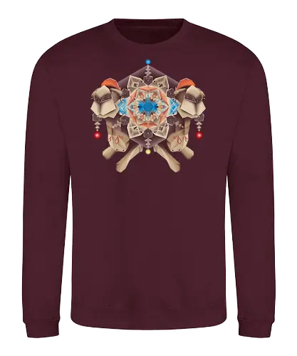 Camela Arabesque - camel, Kamel, Mandala, kaleidoscope, Kaleidoskop, desert, Wüste, geometrisch, oriental, orientalisch, arabisch - Sweatshirt
