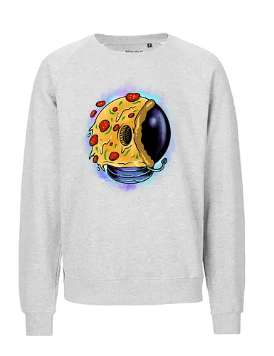 galactic astro pizza  - pizza, food, space, astronout, delicious, beverages, meatball, sausages, fastfood, bestfriend - Fairtrade Sweatshirt