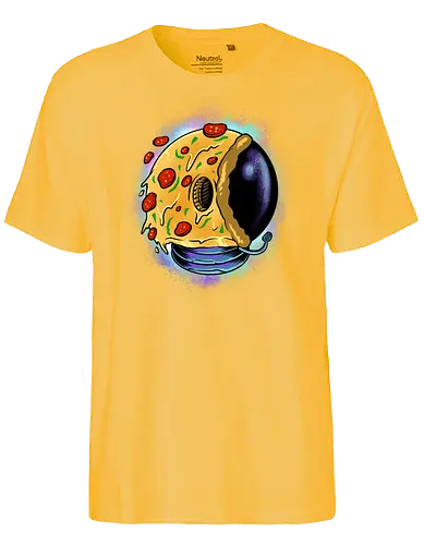 galactic astro pizza  - pizza, food, space, astronout, delicious, beverages, meatball, sausages, fastfood, bestfriend - Fairtrade T-Shirt