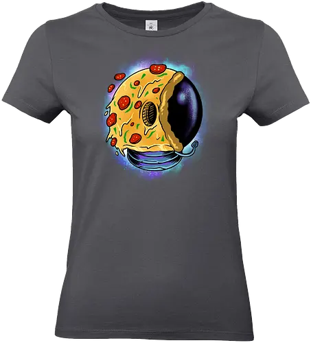galactic astro pizza  - pizza, food, space, astronout, delicious, beverages, meatball, sausages, fastfood, bestfriend - Standard T-Shirt (Women)