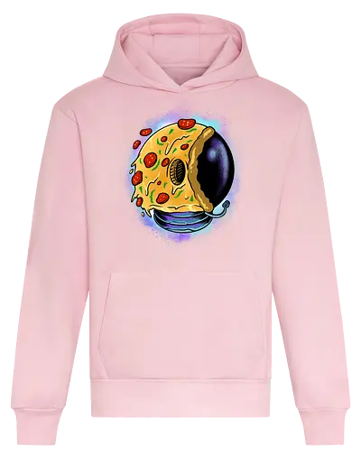 galactic astro pizza  - pizza, food, space, astronout, delicious, beverages, meatball, sausages, fastfood, bestfriend - Heavyweight Hoodie