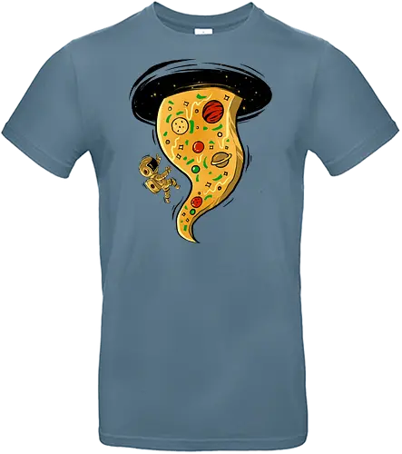 black hole pizza - pizza, food, space, astronout, delicious, beverages, meatball, sausages, fastfood, bestfriend - Standard T-Shirt