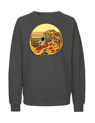 fun cheesey wave  - pizza, food, space, astronout, delicious, beverages, meatball, sausages, fastfood, bestfriend - Fairtrade Sweatshirt