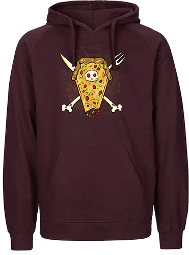 dead of pizza  - pizza, food, dracula, vampire, halloween, spooky, creepy, space, astronout, delicious, beverages, meatball, sausages, fastfood, bestfriend - Fairtrade Hoodie