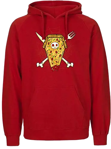 dead of pizza  - pizza, food, dracula, vampire, halloween, spooky, creepy, space, astronout, delicious, beverages, meatball, sausages, fastfood, bestfriend - Fairtrade Hoodie