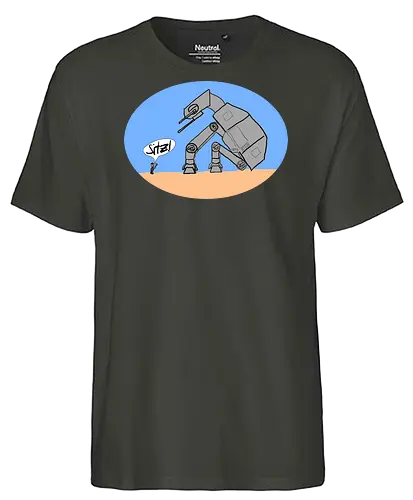 Sitz! - Außerirdische, Hund, Weltall, Brav - Fairtrade T-Shirt