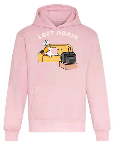 Lost Again - lost again, where is my remote, lost remote, tv remote, couch potato, hedgehog, cute hedgehog, binge watching, lazy day, homebody, stay home, kawaii, cute animal, cartoon style, tv time, sofa life, relatable, funny quote, screen time, doom scrolling, cozy vibes, introvert, comfy couch, weekend mood, no motivation, tired, modern life humor, cute illustration, character art, woodland animal, sillyfrenz, heho, nostalgic tv, old tv, vintage television, remote control, living room, self care, soft life, slow living, everyday wear, casual style, graphic tee idea, meme shirt, humorous, comfy, home entertainment, exhausted, cute graphic - Heavyweight Hoodie