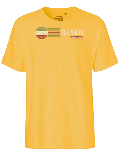 The Ninth Planet: Never Forget Retro Design - Pluto, the ninth, never forget, planet, astronomy, solar system, science shirt, retro space, vintage aesthetic, nostalgic, dwarf planet, outer space, science humor, teacher gift, celestial, space lover - Fairtrade T-Shirt