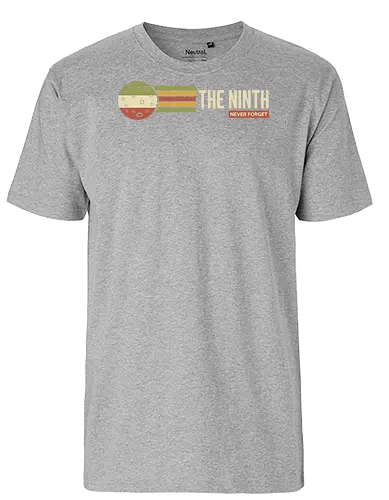 The Ninth Planet: Never Forget Retro Design - Pluto, the ninth, never forget, planet, astronomy, solar system, science shirt, retro space, vintage aesthetic, nostalgic, dwarf planet, outer space, science humor, teacher gift, celestial, space lover - Fairtrade T-Shirt