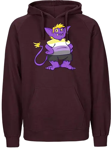Nonbinary Goblin  - Queer, Pride, Goblin, LGBTQIA, Non binary - Fairtrade Hoodie