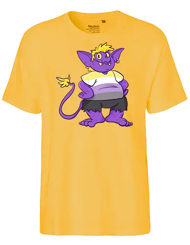 Nonbinary Goblin  - Queer, Pride, Goblin, LGBTQIA, Non binary - Fairtrade T-Shirt
