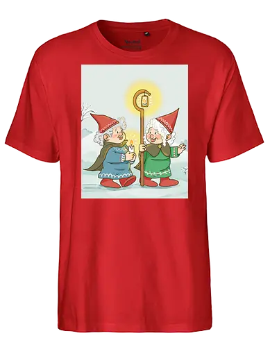 Wichtelfrauen - Wichtel, Advent, Yule, Weihnachten, Winter - Fairtrade T-Shirt