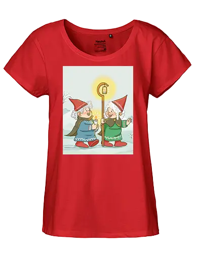 Wichtelfrauen - Wichtel, Advent, Yule, Weihnachten, Winter - Fairtrade Girl Shirt