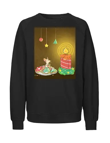 Adventsmaus - Xmas, Advent, Maus, Kekse, Xmas, Yule, Weihnachten, Plätzchen, Kerze - Fairtrade Sweatshirt
