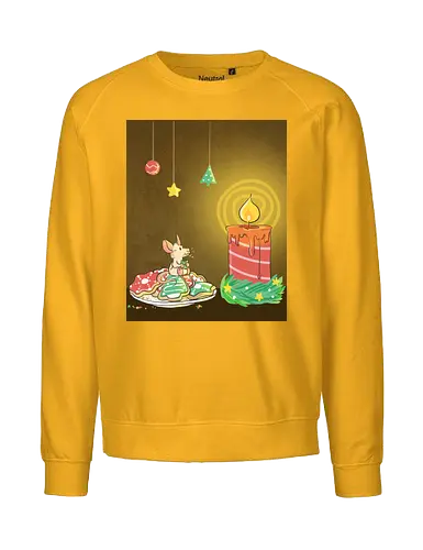 Adventsmaus - Xmas, Advent, Maus, Kekse, Xmas, Yule, Weihnachten, Plätzchen, Kerze - Fairtrade Sweatshirt