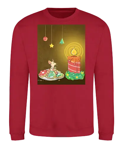 Adventsmaus - Xmas, Advent, Maus, Kekse, Xmas, Yule, Weihnachten, Plätzchen, Kerze - Sweatshirt