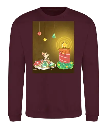 Adventsmaus - Xmas, Advent, Maus, Kekse, Xmas, Yule, Weihnachten, Plätzchen, Kerze - Sweatshirt