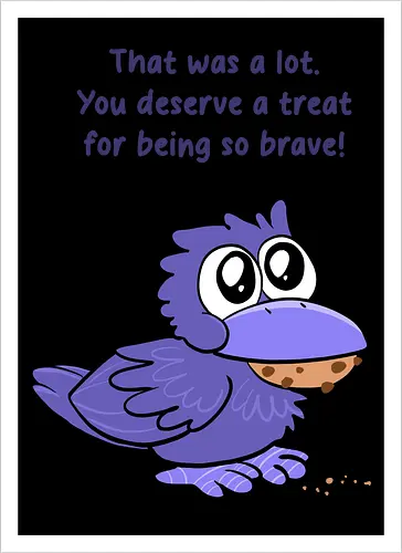 Treat Crow (violette Schrift)