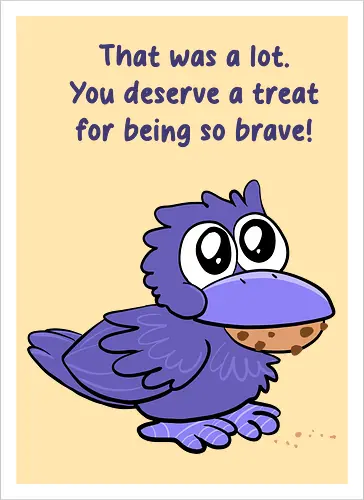 Treat Crow (violette Schrift)