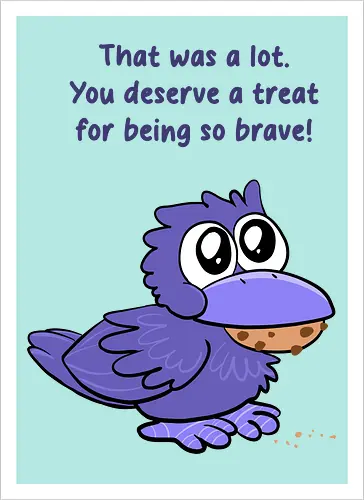 Treat Crow (violette Schrift)