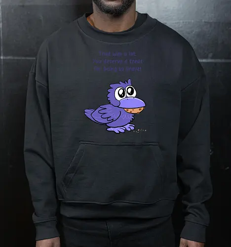 Treat Crow (violette Schrift)