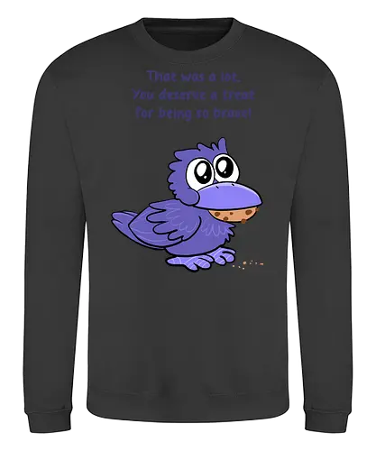 Treat Crow (violette Schrift) - Sweatshirt