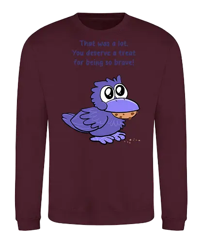 Treat Crow (violette Schrift) - Sweatshirt