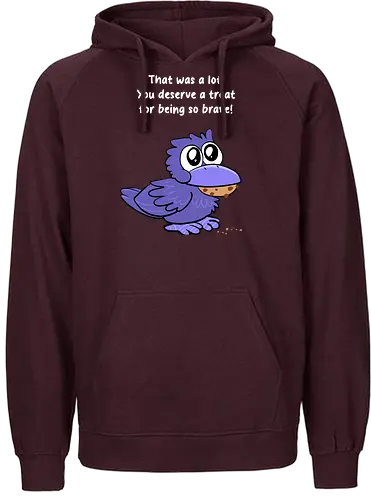 Treat Crow (weiße Schrift) - Fairtrade Hoodie