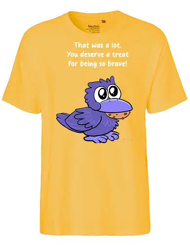 Treat Crow (weiße Schrift) - Fairtrade T-Shirt
