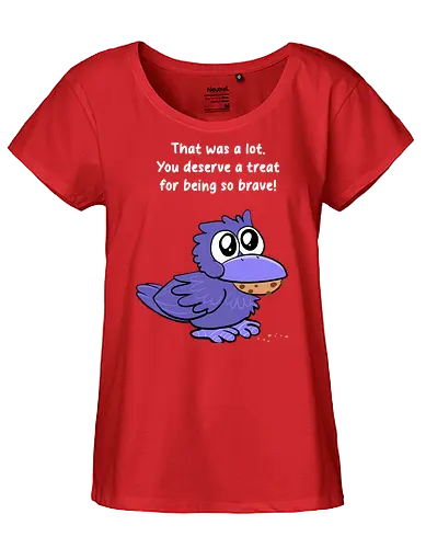Treat Crow (weiße Schrift) - Fairtrade Girl Shirt