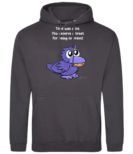 Treat Crow (weiße Schrift) - Standard Hoodie