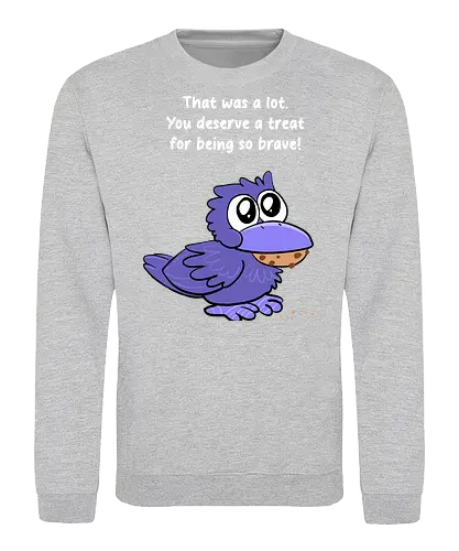 Treat Crow (weiße Schrift) - Sweatshirt
