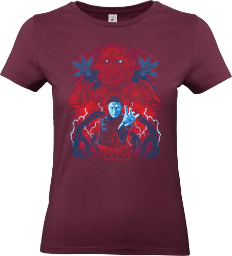 Strange Odd Realities - Strange, 80s, demogorgon, eleven, hawkins, lucas, mike, TV, pyschedelic, retro, stranger, trippy, upside down, vintage, will byers, stranger things movie, vecna, lucas sinclair, nancy wheeler - Standard T-Shirt (Women)