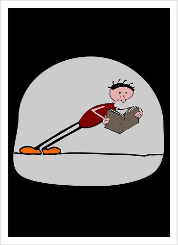 Der geneigte Leser, mit hellem Hintergrund