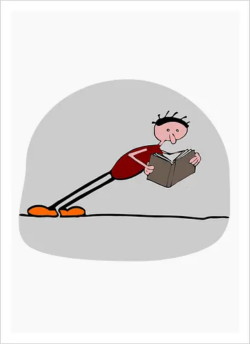 Der geneigte Leser, mit hellem Hintergrund